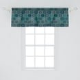 thumbnail image 2 of Ambesonne Abstract Window Valance, Patchwork Floral Style, 54" X 18", Cadet Blue Multicolor, 2 of 2