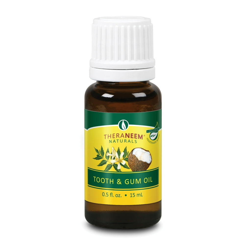 TheraNeem Neem Tooth & Gum Oil Supports Healthy Teeth & Gums with