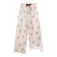 thumbnail image 2 of Axiiglly Pajama Pants Women Elastic Waist Cute Print Casual Loose Pajama Bottoms Soft and Comfortable, 2 of 5