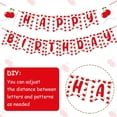 thumbnail image 2 of 44Pcs Cherry Themed Birthday Party Decorations Happy Birthday Backdrop Cherry Happy Birthday Banner Cherry Cupcake Topers White Red Latex Ballons for Girls 1st 2nd 3rd Birthday Party Decor Supplies, 2 of 8