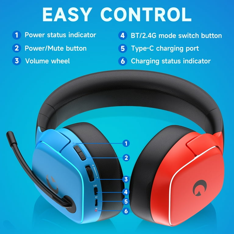 Wireless Gaming Headset for PC PS4 Switch with 7.1 Surround Sound Amazon.com: WiseWing Wireless Gaming Headset for PS5 PS4 PC Mac Switch, RGB  Headphones with 7.1 Surround Sound, Bluetooth 5.4, 60H Battery, Noise  Canceling Mic & 50mm Drivers : Video Games