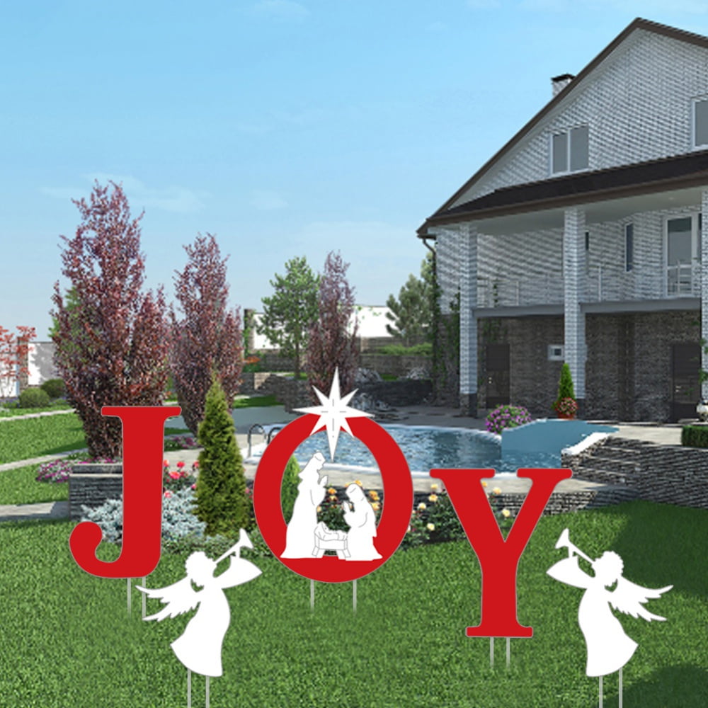 Outdoor Christmas Decorations,5PCS Christmas Decorations Outdoor Yard