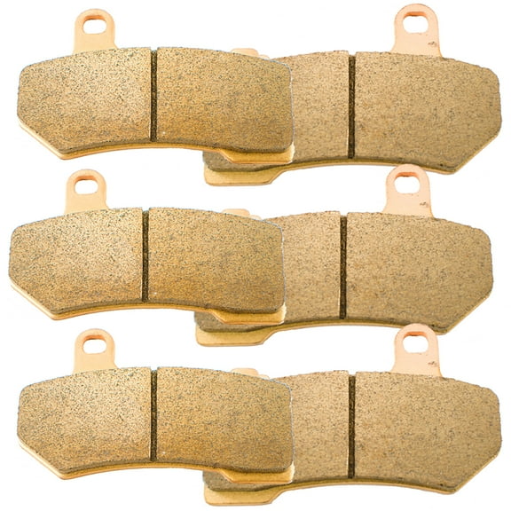 Foreverun Motor Front Rear Sintered Brake Pads Fits For 2008-2018 Harley Davison FLHX Street Glide