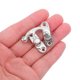 thumbnail image 5 of BESTYASH 6Ud Pestillo De Para Caja En Metal Plata Con Y Montaje Incluido, 5 of 8