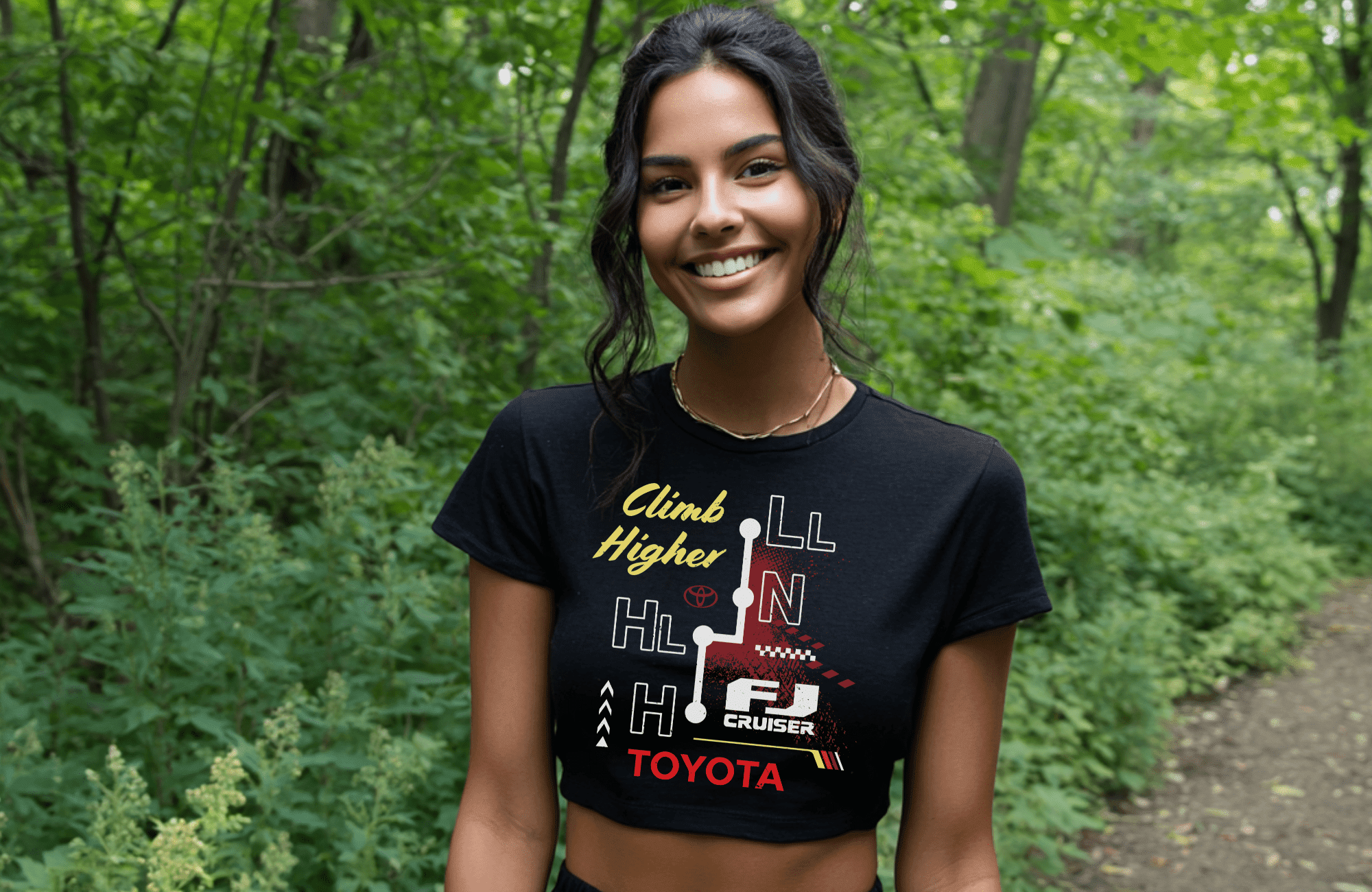 Womens Toyota FJ Cruiser Crop Top Conquer the Trails in Style