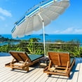 thumbnail image 4 of Gymax 8ft Beach Umbrella Outdoor Patio Garden w/ Carrying Bag Sand Anchor Blue, 4 of 9