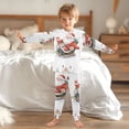 thumbnail image 4 of Boys Pajamas Girls Pajama Santa Claus and Sleigh Cute Comfortable Cotton Two-piece Pajama Set, 4 of 7