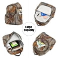 thumbnail image 5 of ALAZA Retro Phoenix with Feather Womens Travel Laptop Backpack Large Daypack Ladies Shoulder Bags S, 5 of 7