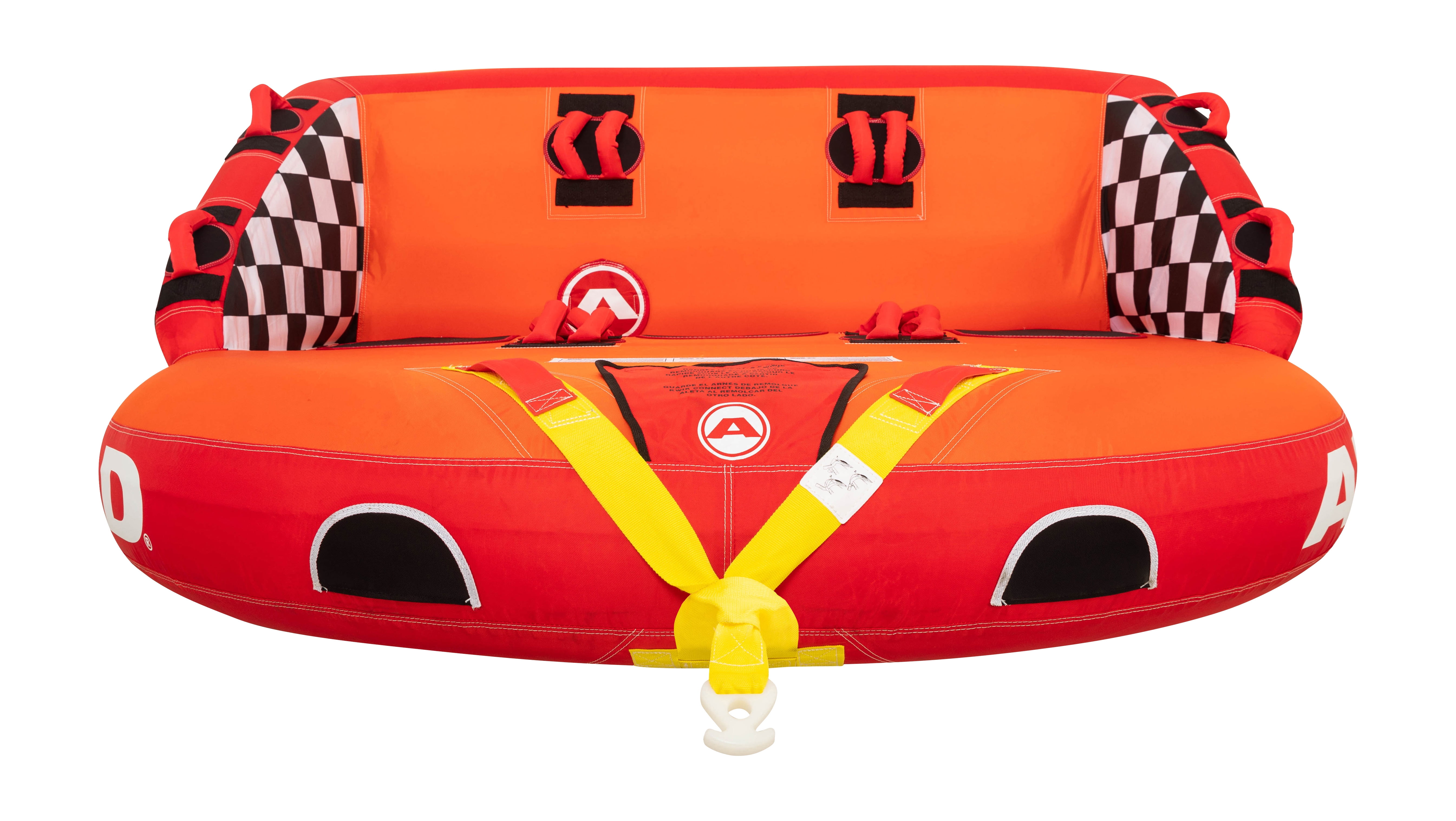 Airhead Super Mable 1-3 Rider Chariot Towable Tube for Boating, Dual Tow Points