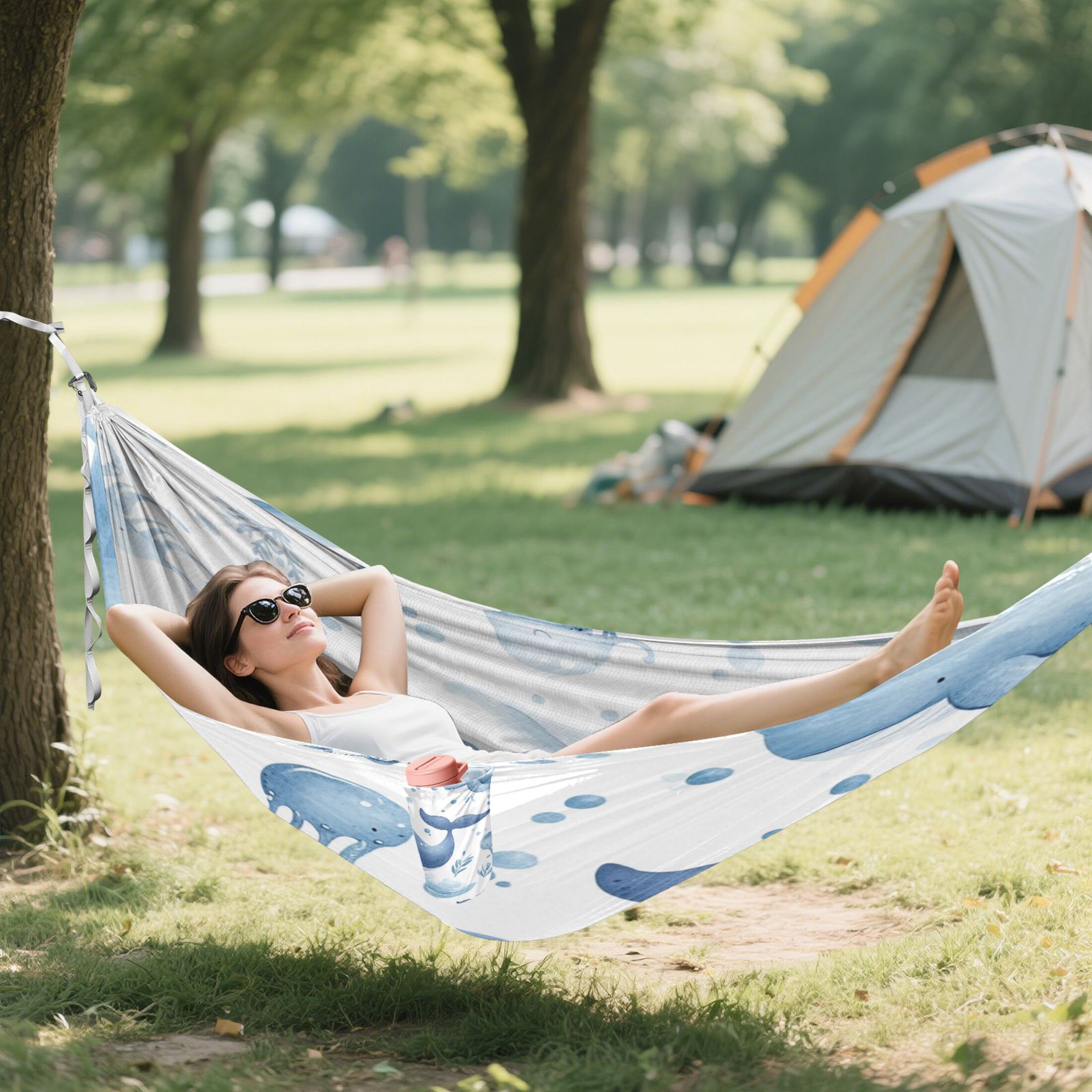 Hammock Camping Hammock Nylon Portable Hammock Travel Camping Hammock Super Cute Whale