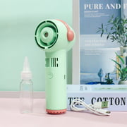 Xinxinyy Mini Fan Handheld Outdoor Leafless Mist Sprayer USB Outdoor Leafless Mist Sprayer Electric Fan for Travel Office Home, Light Pink - image 5 of 9