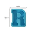 thumbnail image 2 of Holloyiver 4 inch Letter Molds Resin Mold 26 Eglish Silicone Mold Gumpaste Clay Candy Mould for DIY Resin Crafts Jewelry Pendant Making Supplies A-Z 26-Letters Mold, (R）, 2 of 3