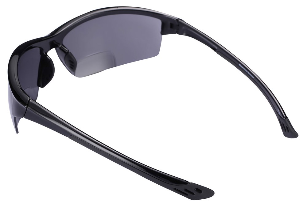 2 Pair of “The Skillful” Semi Rimless Sport Wrap Bifocal Sunglasses 