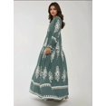 thumbnail image 6 of Printed Long Sleeve Viscose Maxi Dress, 6 of 7