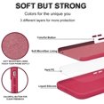 thumbnail image 2 of for iPhone 13 / Mini/Pro/Pro Max Case，Silicone Cases for Women Girly Men Clear Heart Pattern Flexible Protective Cover Shockproof Bumper Cute Shell (Rose Red, Mini), 2 of 8