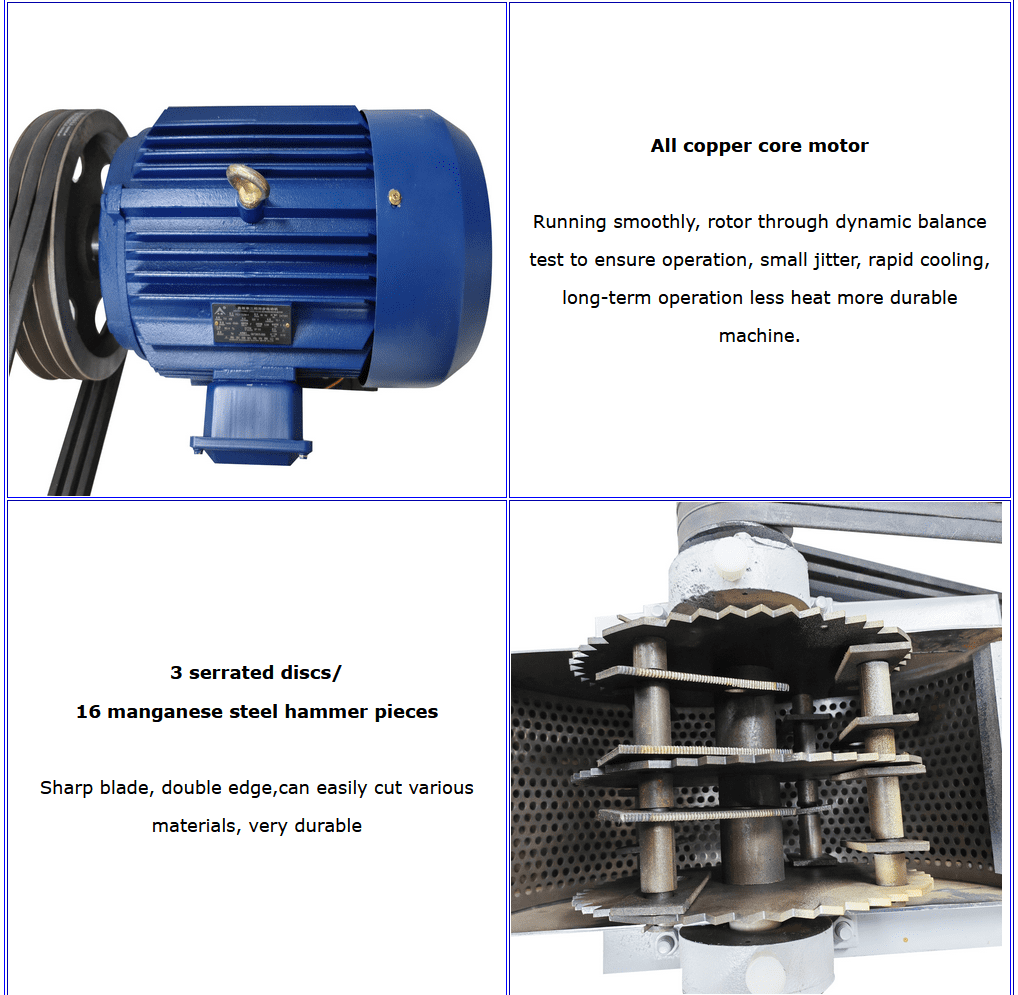 Food Waste Disposer Kitchen Garbage Grinding System Beef Sheep Chicken Bone Crusher 220V 800-1000kg/h 3 Phase