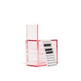 thumbnail image 1 of Jumpingount Caja de almacenamiento de pestañas postizas de extensión, caja de pestañas de maquillaje acrílico, tocador portátil, soporte de maquillaje, Pestañas postizas Rosa roja Jumpingount CE014656-01, 1 of 6