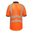 thumbnail image 2 of Regatta - Polo Pro Alta Visibilidad para Hombre (Naranja, Marino), 2 of 2