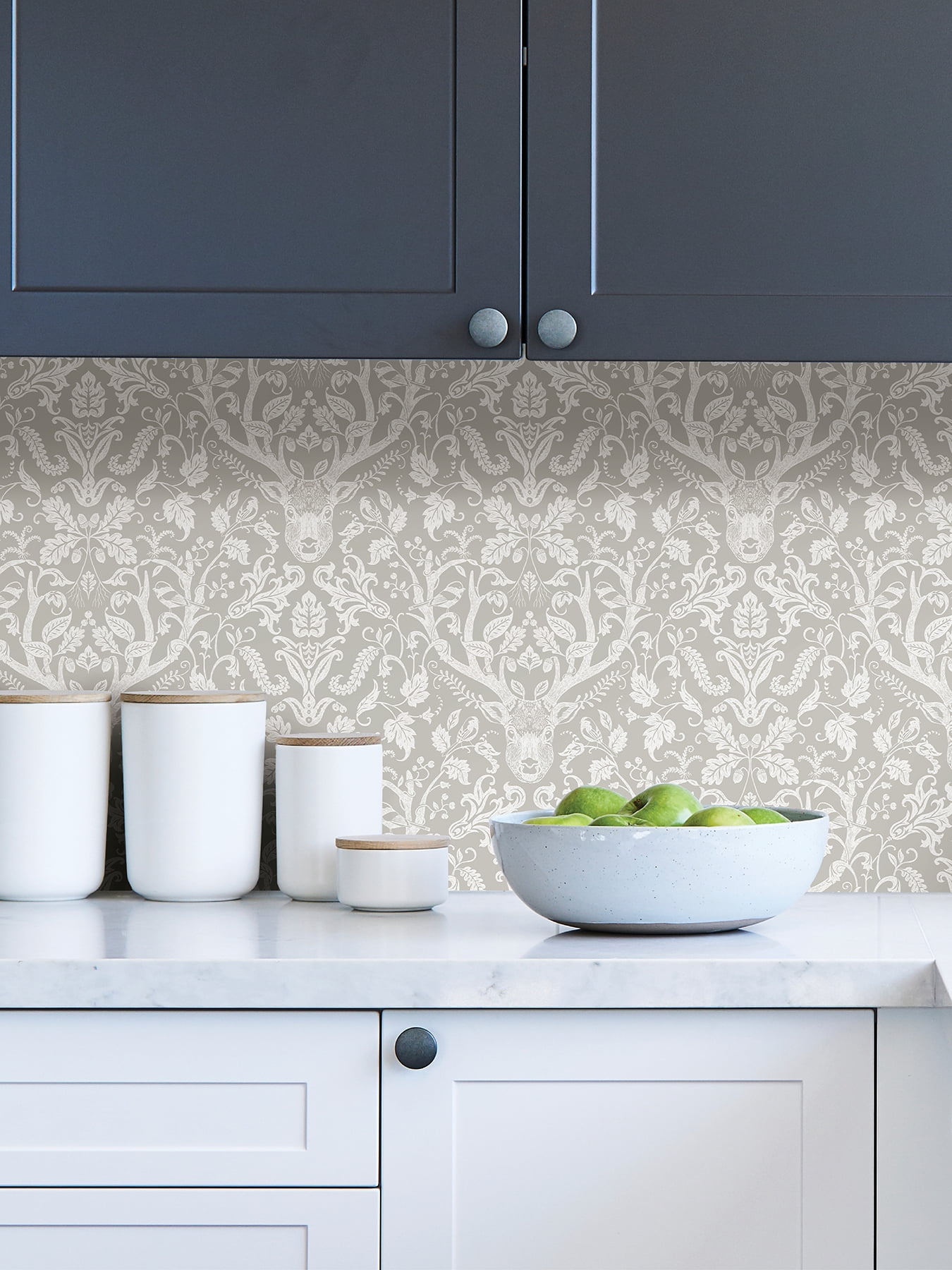 Nuwallpaper Taupe Escape To The forest Peel & Stick Wallpaper