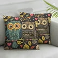 thumbnail image 3 of Owl Throw Pillow Cover Couch Pillow Case Square Outdoor Pillow Sofa Bed Lumbar Pillowcase Decorative, 3 of 7