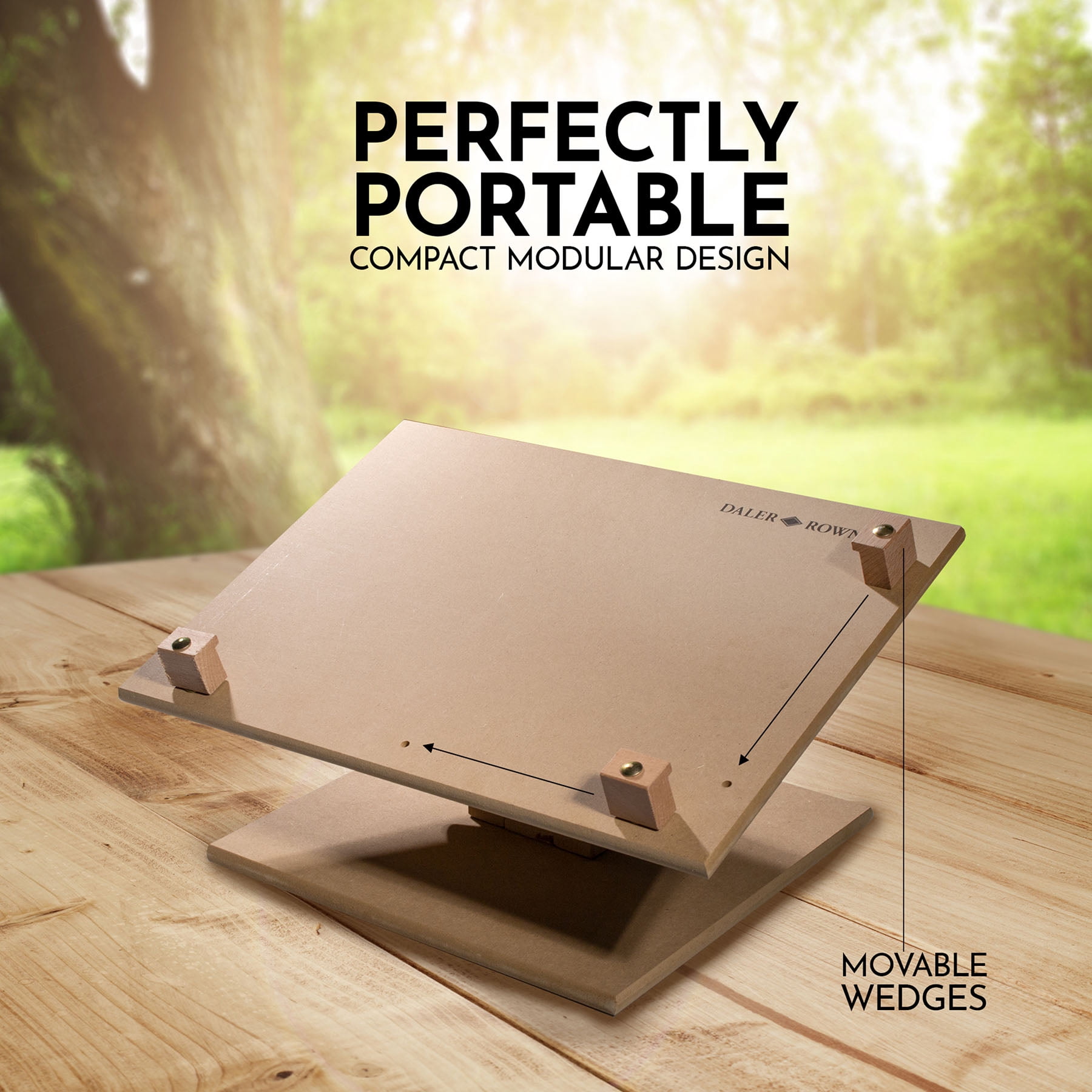 Daler-Rowney Artsphere Table Easel, Wood, Without Bag, 1 Count