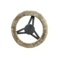 thumbnail image 1 of Natural Auto Sheepskin Steering Wheel Cover, 1 of 3