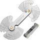 thumbnail image 1 of Stainless Steel Thread Gauge Tool,with 52 Blades Center Gage 55 & 60 Pitch Gauge (Metric + Imperial), 1 of 5