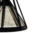 thumbnail image 4 of Hunter - Rafner 1-light Natural Black Iron, Medium Size Pendant Light, Dimmable, Geometric Style, Geometric Shaped, for Bedrooms, Dining, Living Rooms - 19449, 4 of 7
