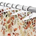 thumbnail image 6 of Shower Curtain 54"W x 78"L Autumn Leaves Thanksgiving Pumpkins Sunflowers Fabric Shower Curtains Set with Hooks Water Repellent Bathroom Curtains Machine Washable Bathroom Accessories, 6 of 6