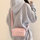thumbnail image 5 of Bolsa bandolera de moda para mujer, hobo acolchado con rombos que combina con todo para regalo (rosa) Likrtyny Para Estrenar, 5 of 8
