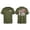 Army Green, variant on Men’s 250 Years of Freedom Patriotic T-Shirt, Double-Sided American Flag Vintage Tee