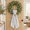 Gray, variant on Black Grey Geometric Wreath Sash for Front Door, Decorative Seasonal Bows Ribbons, Square Minimalist Modern Holiday Wreath Accessories for Home Thanksgiving Fall Christmas Decorations