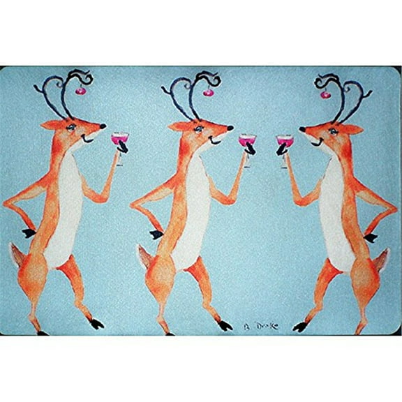 Betsy Drake DM906 18 x 26 in. Drinking Deer Door Mat