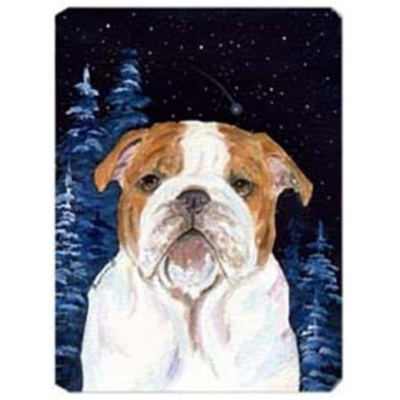 Starry Night English Bulldog Mouse Pad