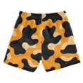 thumbnail image 2 of Orange Cow Pattern Swim Trunks Quick Dry Beach Pool Board Shorts Lightweight Stylish Print Sizes 2T to XL, 2 of 8