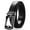 Black, variant on JASGOOD Click Belts for Men Leather Ratchet Dress Belt,Black