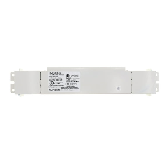 Luminii CVE-48D-24 Constant Voltage Dimmable LED Power Supply, 24VDC, 2A 48VA
