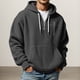 thumbnail image 3 of WILLBEST Sudadera Deportiva para Hombre, Sudadera con Capucha, Suave y Cómoda, para Uso Informal Al Aire Libre, con Bolsillo Frontal y Cordón Ajustable XXXXGrande, 3 of 8
