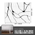 thumbnail image 3 of Alfombra moderna YIHOUSE, lavable, 240 x 300 cm, color blanco y negro, 3 of 7