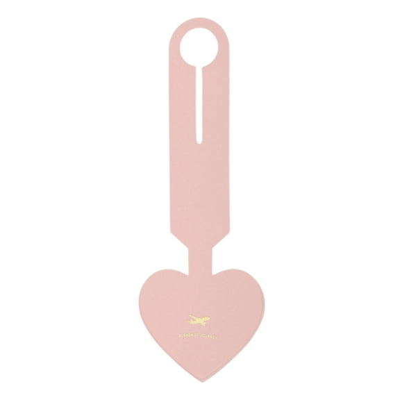 Unique Bargains 1 Pc Heart Shape Luggage Tag for Travelling Pink Polyurethane