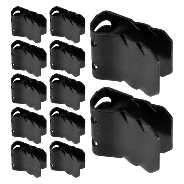 WASHWEPE 100Ud Sujetadores De Metal Para Guardabarros Y Paneles De Automóvil Color Negro