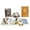 Orange+ 54 Holy Cards_#13, variant on Catholic Genuine Leather Holy Card Holder – Pocket Prayer Card Organizer with Snap Closure Book Faux Case Album Carrying Worship Funeral Anima Christi Relic Cross Water Bible Box