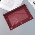 thumbnail image 6 of ZKCCNUK Pencil Pouch for 3 Ring Binder, Waterproof Zipper File Bags with Clear Window, Oxford Office Filing Documents Storage Folder Office Supplies, 6 of 8
