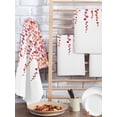 thumbnail image 2 of Red Polka Dots Kitchen Dish Towels for Drying Dishes Set of 3, Vintage Abstract Art Watercolor Waffle Weave Microfiber Hand Tea Bathroom Towels Quick Dry & Absorbent Towel 15.7x23.6, 2 of 7