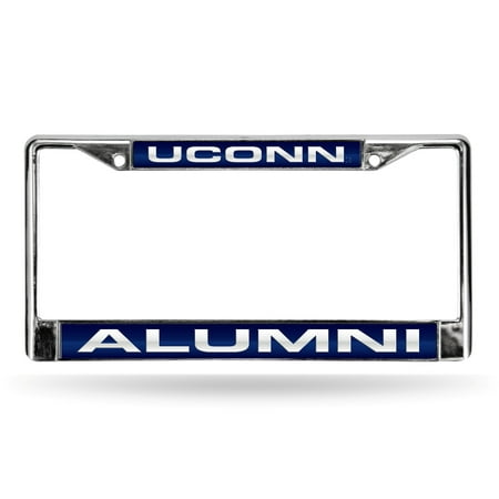 University of Connecticut UCONN Huskies Alumni Chrome Metal Laser Cut License Plate Frame
