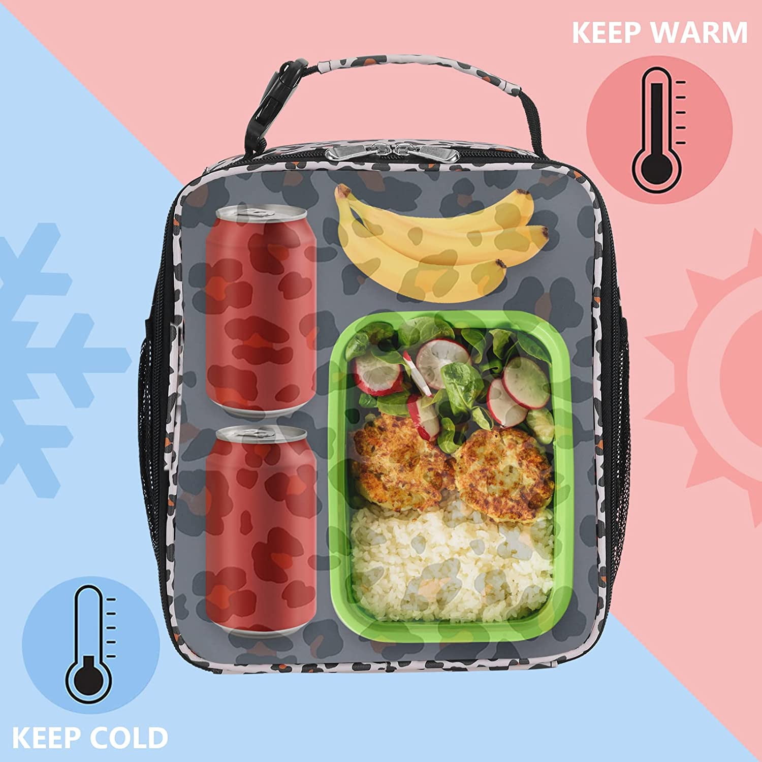 Kids Durable Insulated Lunch Bag Waterproof Portable Lunch - Temu