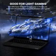thumbnail image 3 of 15.6" FHD IPS Gaming Laptop - AMD Ryzen 5 6600H 6 Cores (Beat i7-1165G7, Up to 4.5GHz), 32GB DDR5 RAM, 1TB SSD, AMD Radeon 660M with 100W Type-C Charger，Backlit Keyboard, Windows 11, 3 of 6