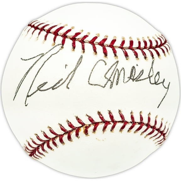 Neil Chrisley Autographed Official MLB Baseball Milwaukee Braves Beckett BAS QR #BM25172