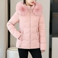 thumbnail image 3 of HTNBO Women's Winter Puffer Coat Thicken Fleece Lined Down Jacket Waterproof Faux Fur Detachable Hooded Parka, 3 of 4