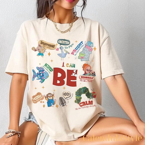 I Still Read Children's Books Teacher Shirt, Kindergarten Teacher Shirt, I Can Be Children Book Tee, Back To School Tee, Cartoon Characters